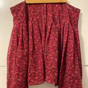 Gap Pink Flower Patterned Skirt
